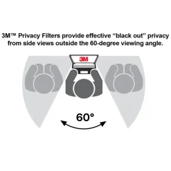 3M High Clarity Privacy Filter Screen for 24" Widescreen Monitors, 16:10 Aspect Ratio, Reduces Blue Light