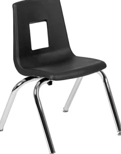 Mickey Advantage Black Student Stack School Chair - 14-inch