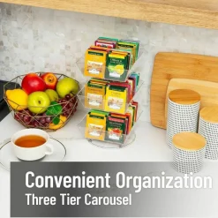 Mind Reader Anchor 12-Compartment Tea Carousel