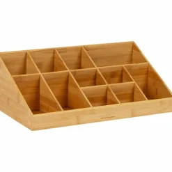 Mind Reader Bali 11-Compartment Bamboo Organizer