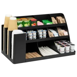 Mind Reader 14-Compartment/3-Tier Coffee Cup And Condiment Countertop Organizer, 12-1/2