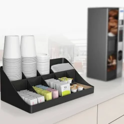 Mind Reader 11 Compartment Coffee Condiment Organizer, 6 5/8