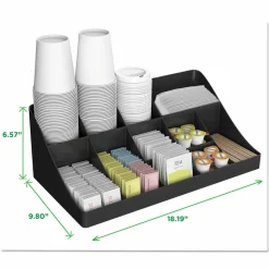Mind Reader 11 Compartment Coffee Condiment Organizer, 6 5/8