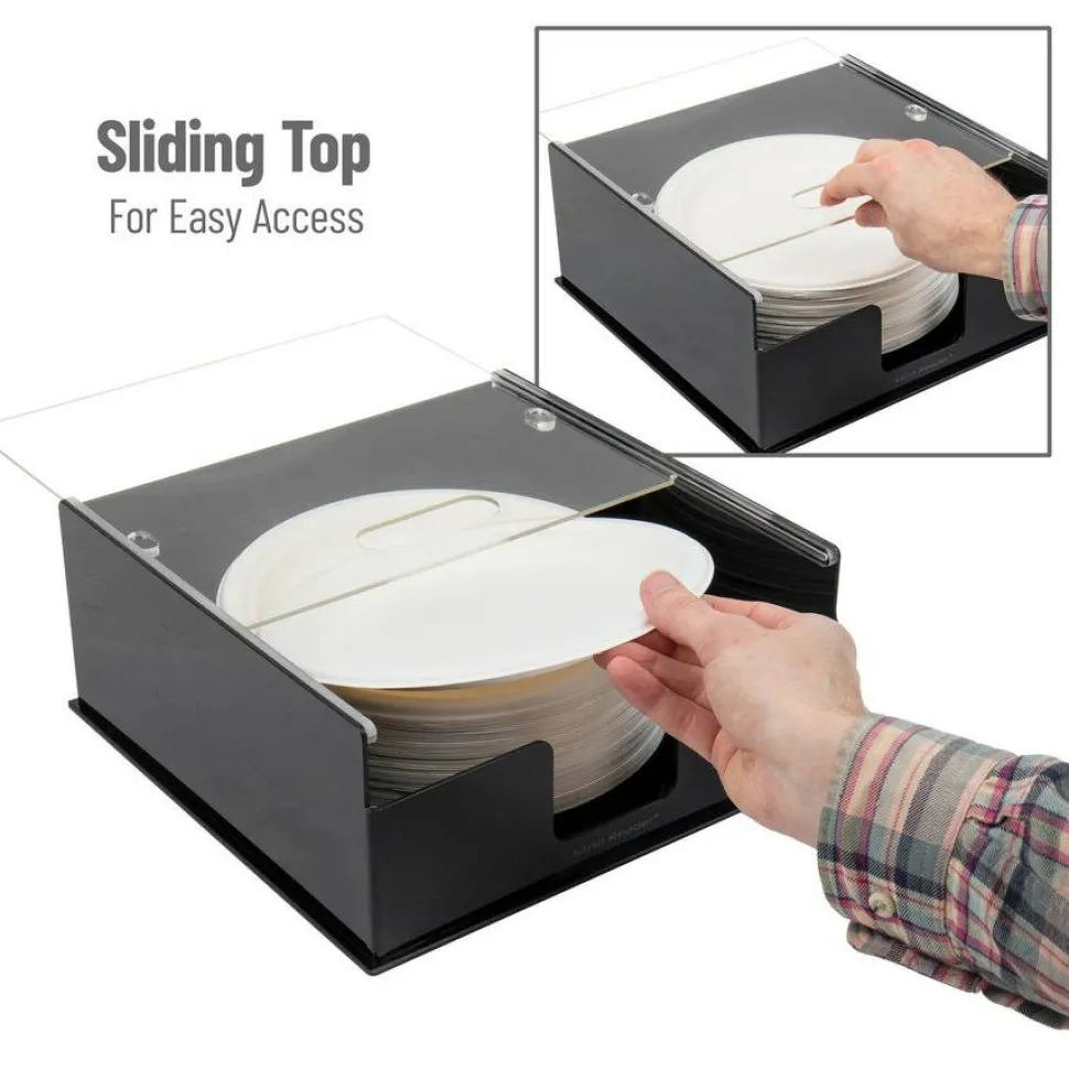 Mind Reader Foundation Covered Plate Dispenser