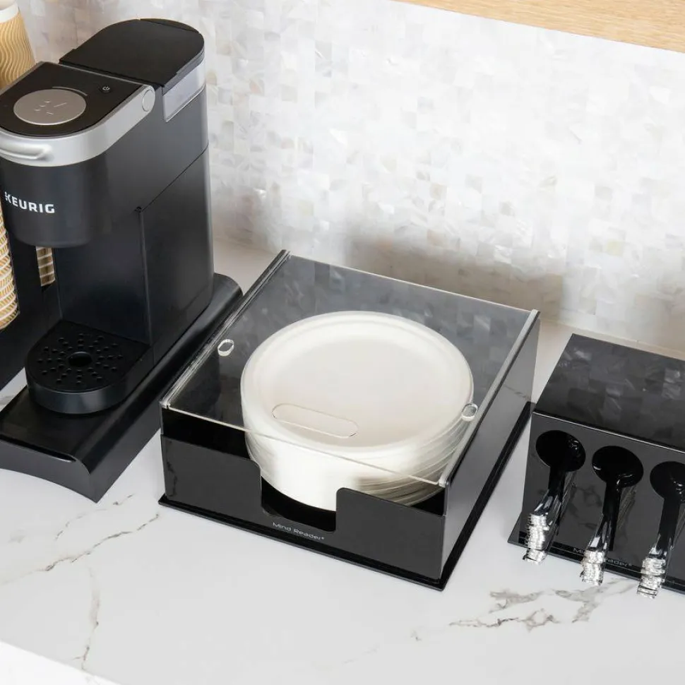 Mind Reader Foundation Covered Plate Dispenser