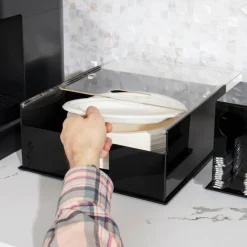 Mind Reader Foundation Covered Plate Dispenser
