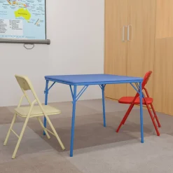 Mindy Kids Colorful 3 Piece Folding Table and Chair Set
