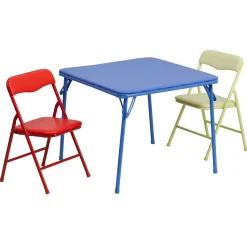 Mindy Kids Colorful 3 Piece Folding Table and Chair Set