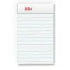 Mini Writing Pads, 3" x 5", College Ruled, 50 Sheets, White, Pack Of 6 Pads