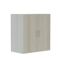 Mirella Wood Door Storage Cabinet, White Ash