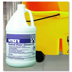 MISTY Neutral Floor Cleaner - Concentrate Liquid - 128 fl oz (4 quart) - Lemon Scent - 1 Each - Green
