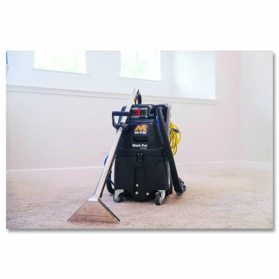 Mi-T-M Work Pro 6 Gallon Heated Carpet Extractor, 6 gal Capacity, 0.5 ft Cord
