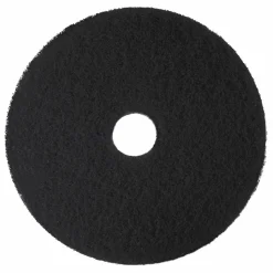 3M Low-Speed High Productivity Floor Pads 7300, 18" Diameter, Black, 5/Carton