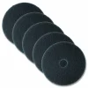 3M Low-Speed High Productivity Floor Pads 7300, 20" Diameter, Black, 5/Carton