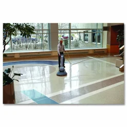 3M Low-Speed High Productivity Floor Pads 7300, 17" Diameter, Black, 5/Carton