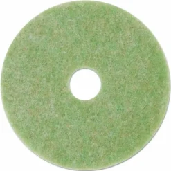 3M Low-Speed TopLine Autoscrubber Floor Pads 5000, 13" Diameter, Green/Amber, 5/Carton