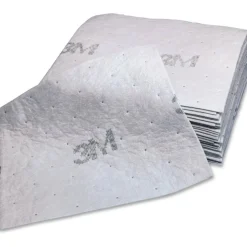 3M Maintenance Sorbent Pad - 15.5" Width x 20.5" Length - 100/Carton - Scrim - White
