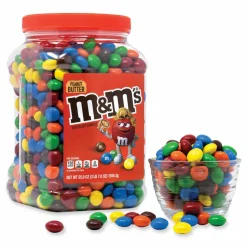 M & M's Peanut Butter Milk Chocolate Candy Jar, 55 oz Jar