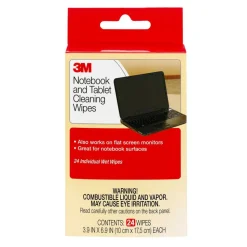 3M Notebook Screen Cleaning Wipes, Pack Of 24