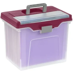 Mobile File Box, Large, Letter Size, 11 5/8