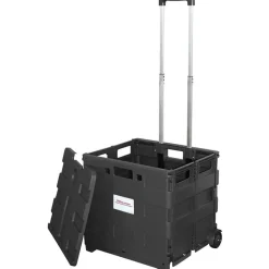 Mobile Folding Cart With Lid, 16
