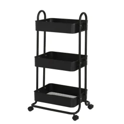 Mobile 3-Tier Storage Cart, 35-5/8