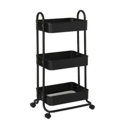 Mobile 3-Tier Storage Cart, 35-5/8