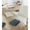 Modern Comfort Winsley Bonded Leather Mid-Back Manager Office Chair, White/Silver, BIFMA Compliant