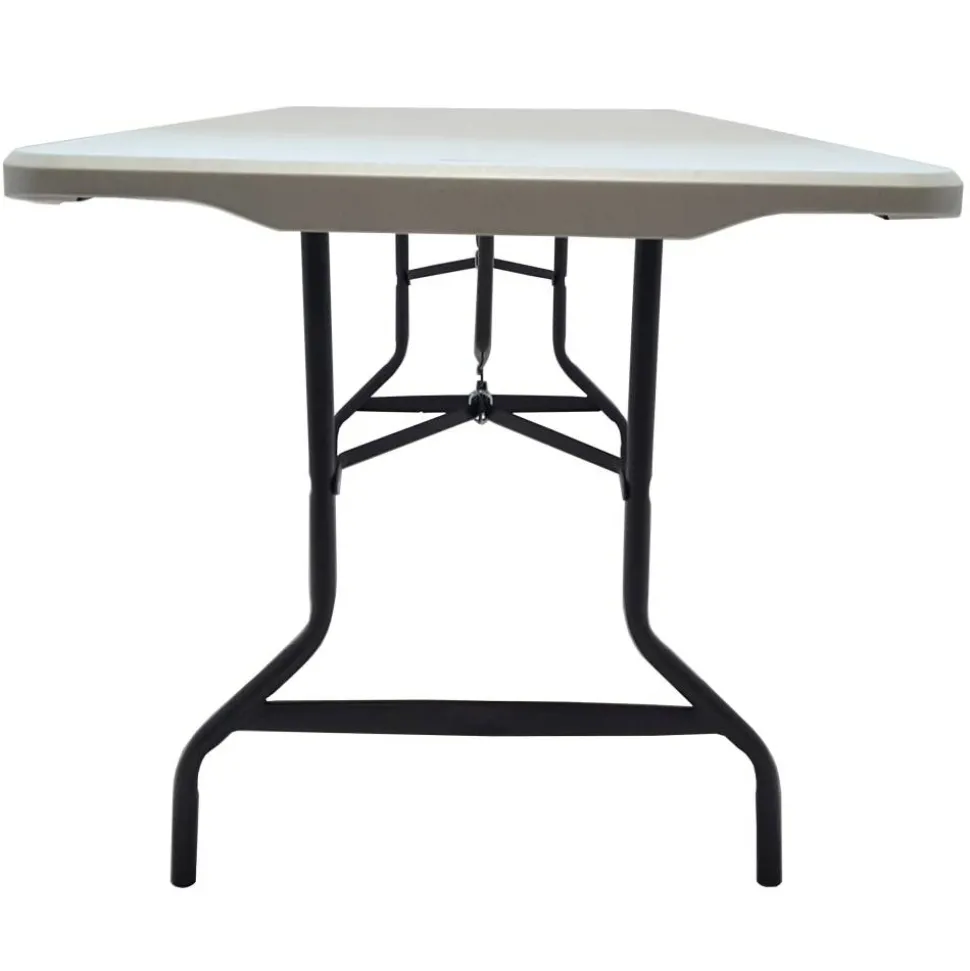 Molded Plastic Top Folding Table, 29"H x 72"W x 30"D, Gray Granite