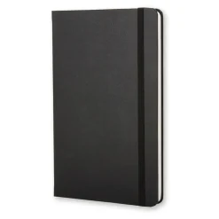 Moleskine Classic Hard Cover Notebook, 5” x 8-1/4”, Ruled, 240 Pages, Black