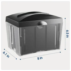 Morcon Tissue Valay Table Top Napkin Dispenser, 6 x 6.5 x 8, Black