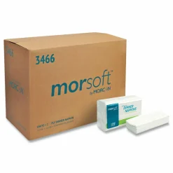 Morcon Tissue Morsoft Dinner Napkins, 2-Ply, 14.5 x 16.5, White, 3,000/Carton