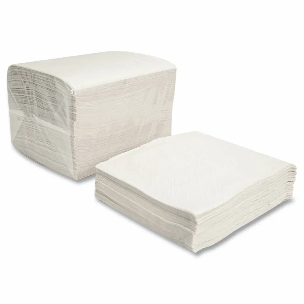 Morcon Tissue Morsoft Dinner Napkins, 1-Ply, 16 x 16, White, 250/Pack, 12 Packs/Carton