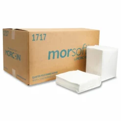 Morcon Tissue Morsoft Dinner Napkins, 1-Ply, 16 x 16, White, 250/Pack, 12 Packs/Carton