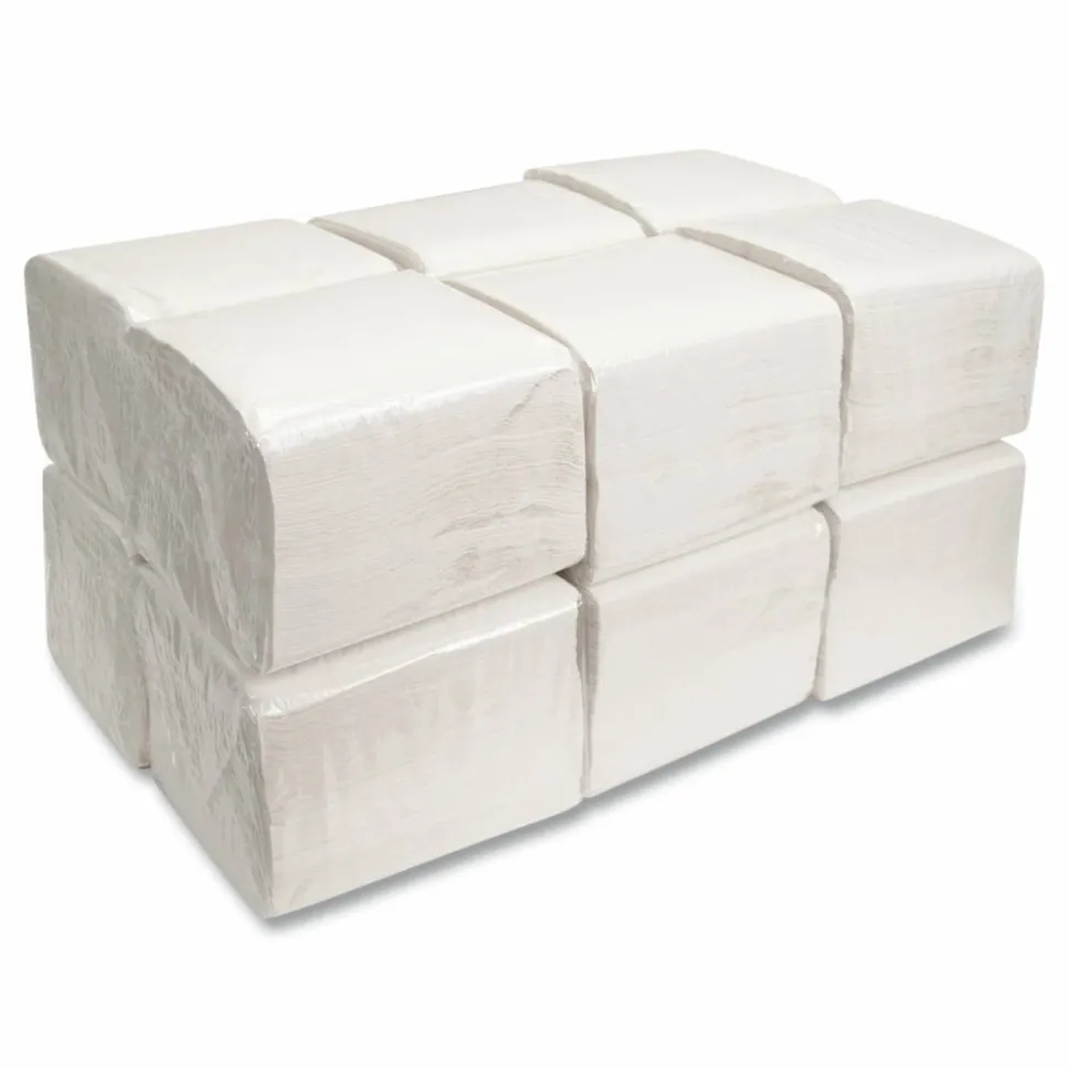 Morcon Tissue Morsoft Dinner Napkins, 1-Ply, 16 x 16, White, 250/Pack, 12 Packs/Carton