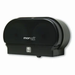 Morcon Tissue Morsoft Small Core Tissue Dispenser, 11.86 x 5.48 x 7.32, Black Translucent