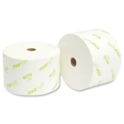 Morcon Tissue Small Core Bath Tissue, Septic Safe, 2-Ply, White, 1,250 Sheets/Roll, 24 Rolls/Carton