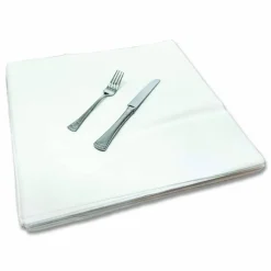 Morcon Tissue Valay Airlaid Flat Dinner Napkin, 1-Ply, 15.75 x 15.75, White, 100/Pack, 10 Packs/Carton