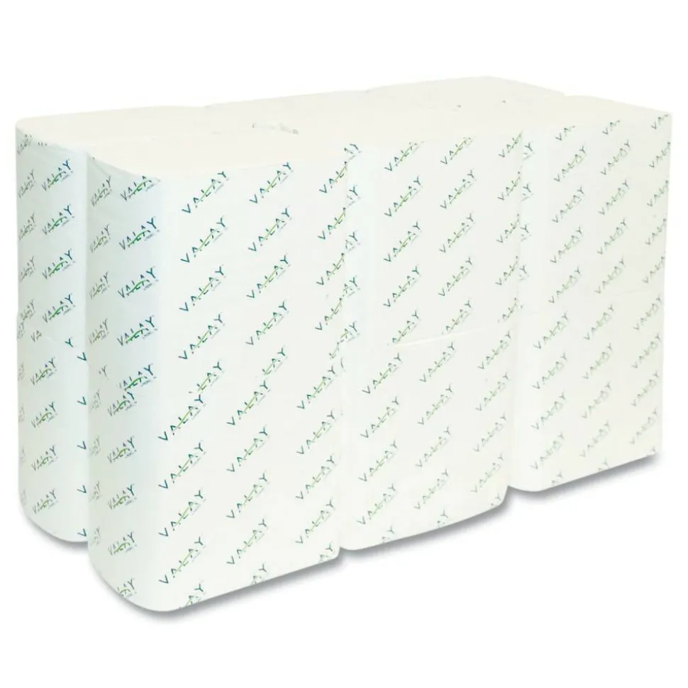 Morcon Tissue Valay Interfolded Napkins, 1-Ply, White, 6.5 x 8.25, 6,000/Carton