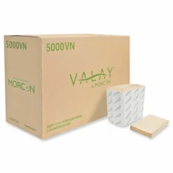Morcon Tissue Valay Interfolded Napkins, 2-Ply, 6.5 x 8.25, Kraft, 6,000/Carton