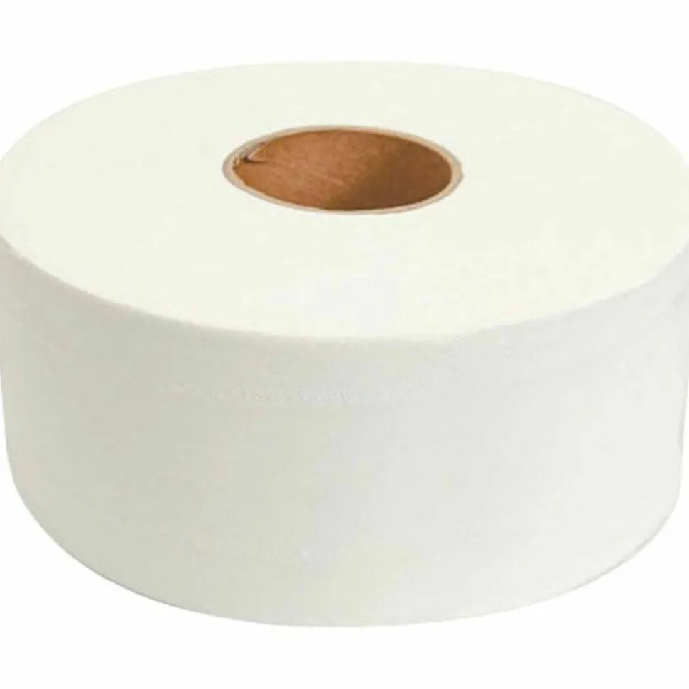 Morcon Tissue Valay Mini Jumbo Bath Tissue, Septic Safe, 2-Ply, 3.25" x 750 ft, White, 12 Rolls/Carton