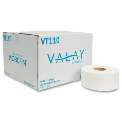 Morcon Tissue Valay Mini Jumbo Bath Tissue, Septic Safe, 2-Ply, 3.25