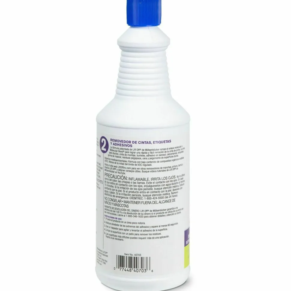 Motsenbocker's Lift-Off Tape, Label and Adhesive Remover, 32 oz Pour Bottle, 6/Carton