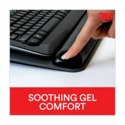 3M Precise Adjustable Platform For Keyboard And Mouse With Gel Wrist Rest, Black/Metallic Gray