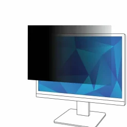 3M Privacy Filter for 25in Monitor, 16:9, PF250W9B Black, Matte