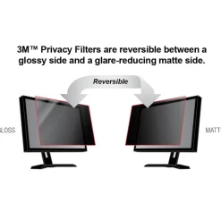 3M Privacy Filter for 43in Monitor, 16:9, PF430W9B Black, Matte