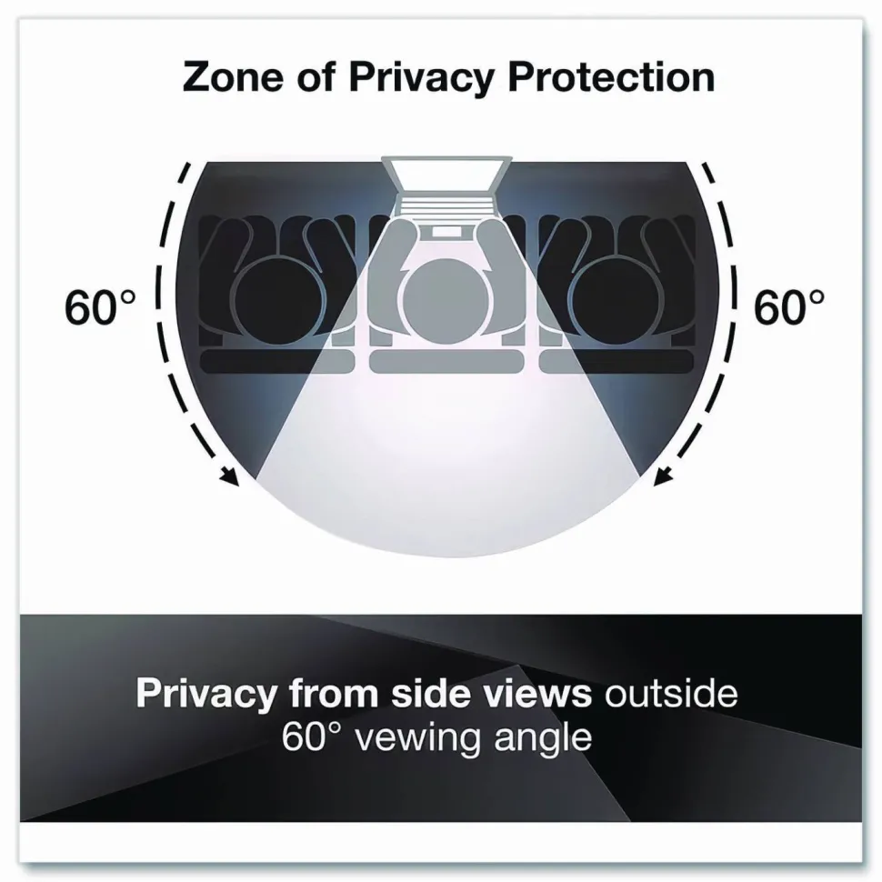 3M Privacy Filter for Monitors, 34" Full Screen, 21:9 Aspect Ratio, Reduces Blue Light, Anti-Glare, PF340W2B