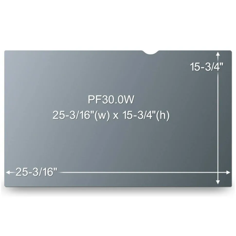 3M Privacy Filter Screen for Monitors, 30" Widescreen (16:10), PF300W1B