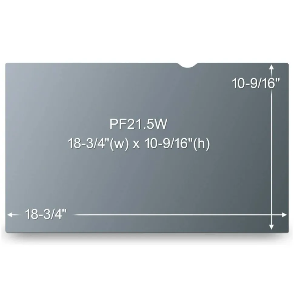 3M Privacy Filter Screen for 21.5" Widescreen Monitors, 16:9 Aspect Ratio, Reduces Blue Light, Anti-Glare