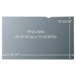 3M Privacy Filter Screen for 24" Widescreen Monitors, 16:9 Aspect Ratio, Reduces Blue Light, Anti-Glare